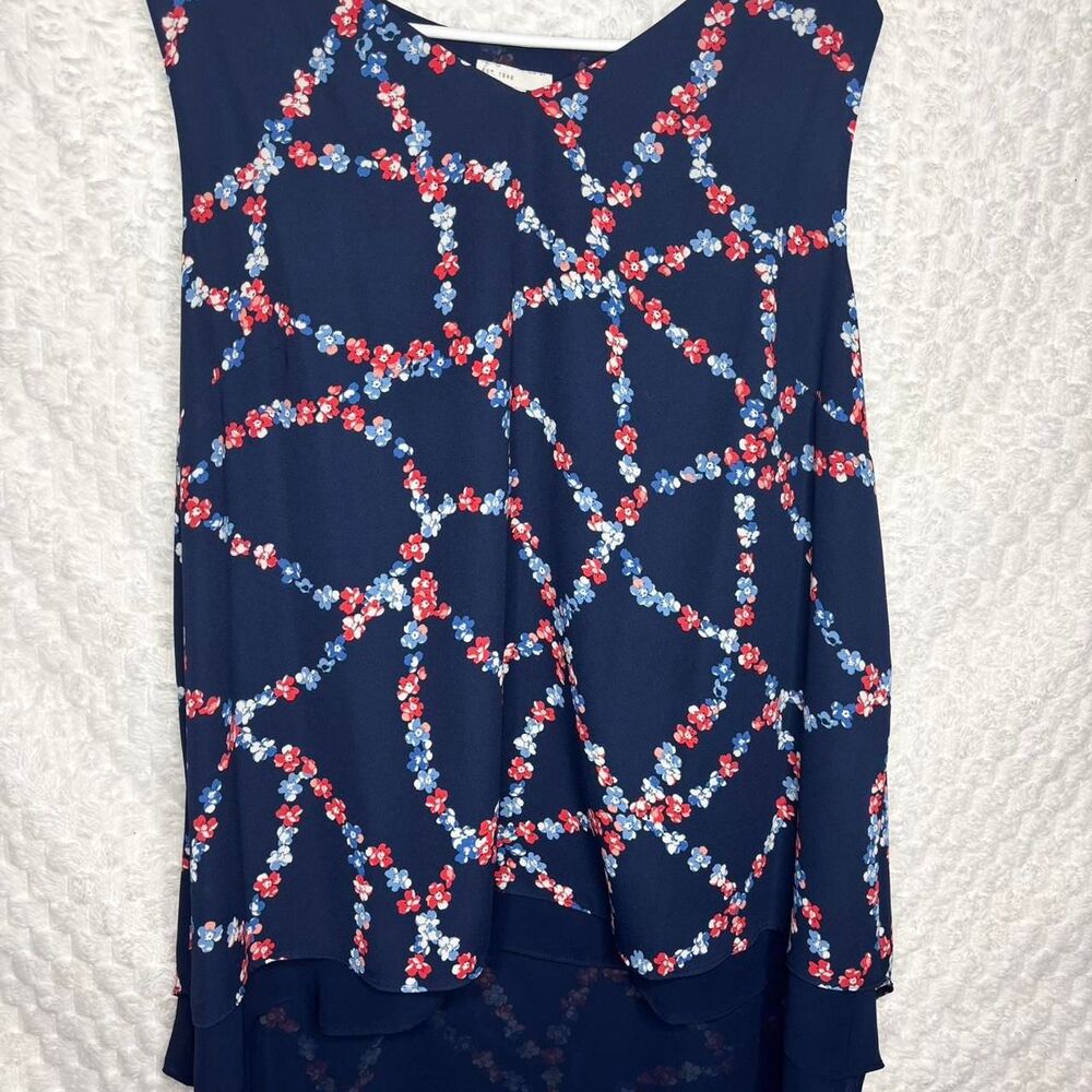 Vintage-1946 Women's Blue and Navy Blouse